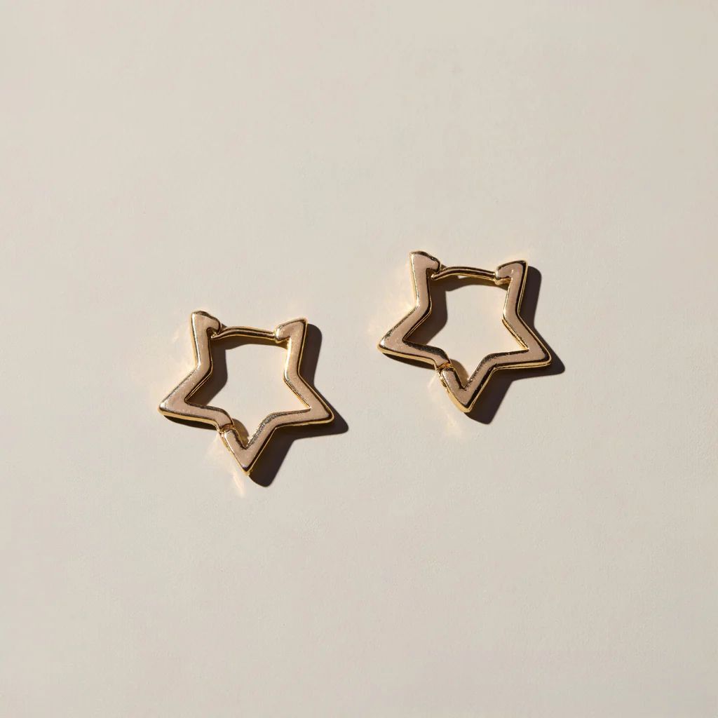 Star Huggies | Nickel and Suede