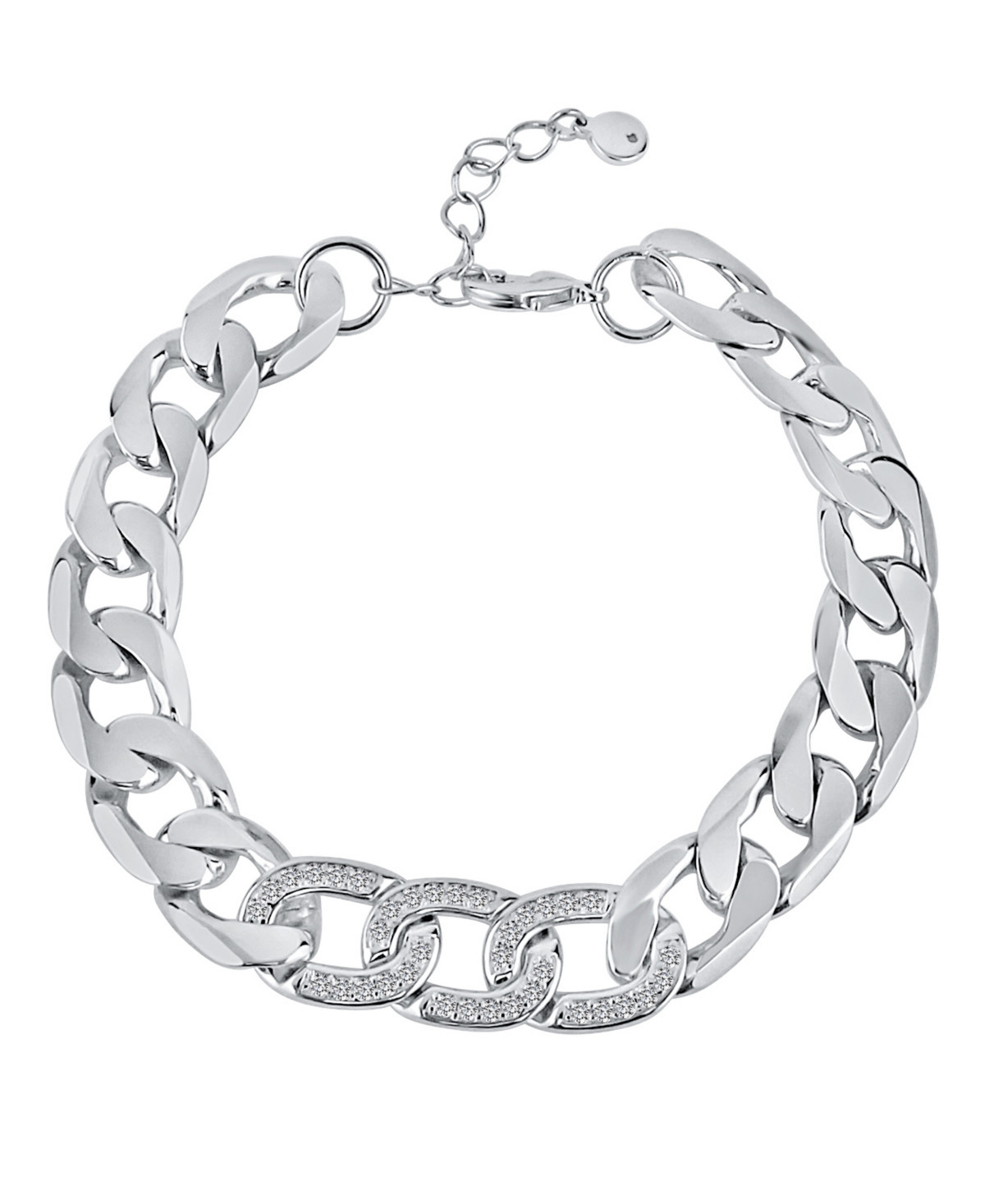 And Now This Curb Link Bracelet - Fine Silver Plated | Macy's