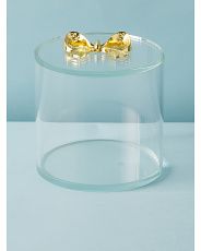 6in Round Glass Bow Box | Gifts For All | HomeGoods | HomeGoods