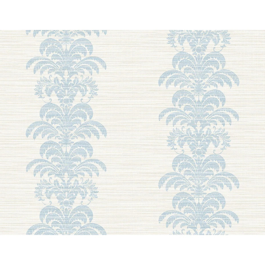 Seabrook Designs Lillian August Palm Frond Stripe Stringcloth Unpasted Wallpaper - 27 in. W x 27 ... | Overstock