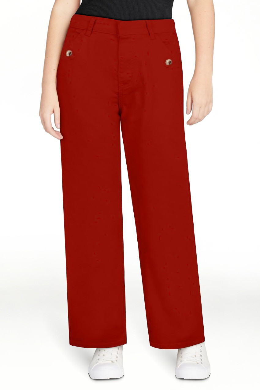 Womens Baggy Jeans,Women’s Wide Leg Pants Stretch Twill Cropped Pants High Waist Summer Casual ... | Walmart (US)