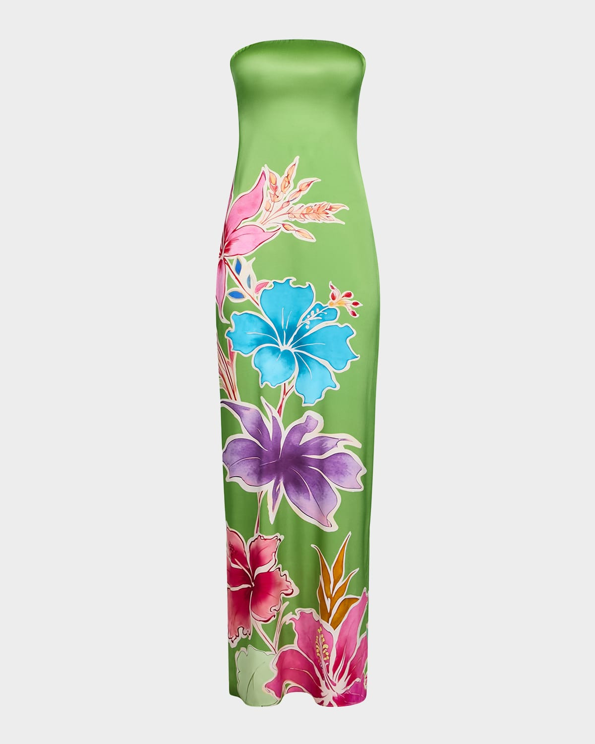 Vivi Strapless Floral Dress | Neiman Marcus