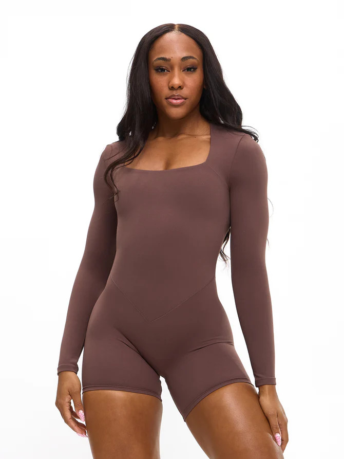 Butter Long Sleeve Bodysuit - Grounds | Buffbunny