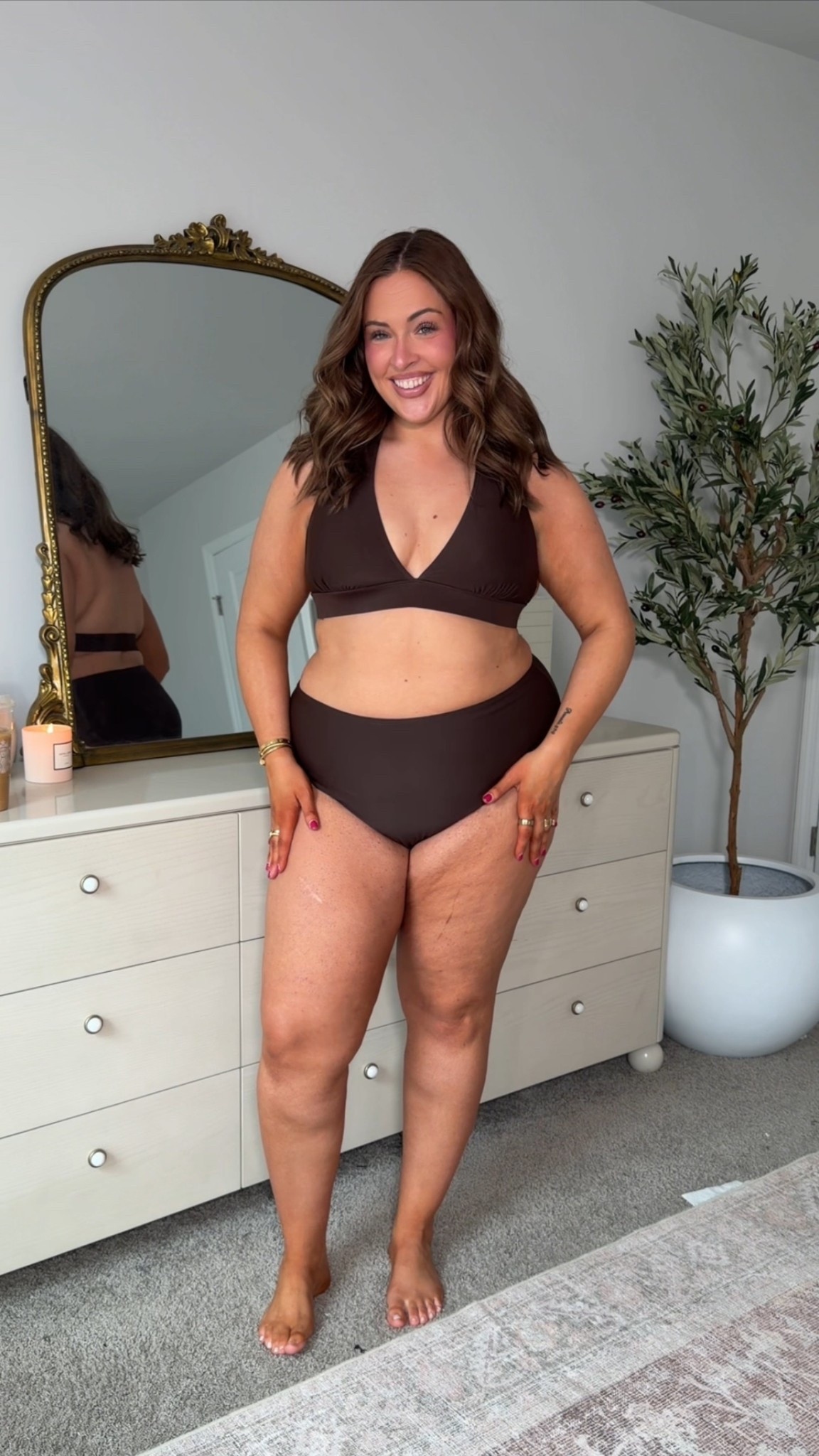 Wearing a 14 top 16 bottom 

#LTKPlusSize #LTKMidsize #LTKSwim