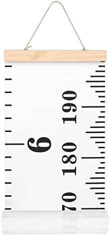 MIBOTE Baby Growth Chart Handing Ruler Wall Decor for Kids, Canvas Removable Growth Height Chart ... | Amazon (US)