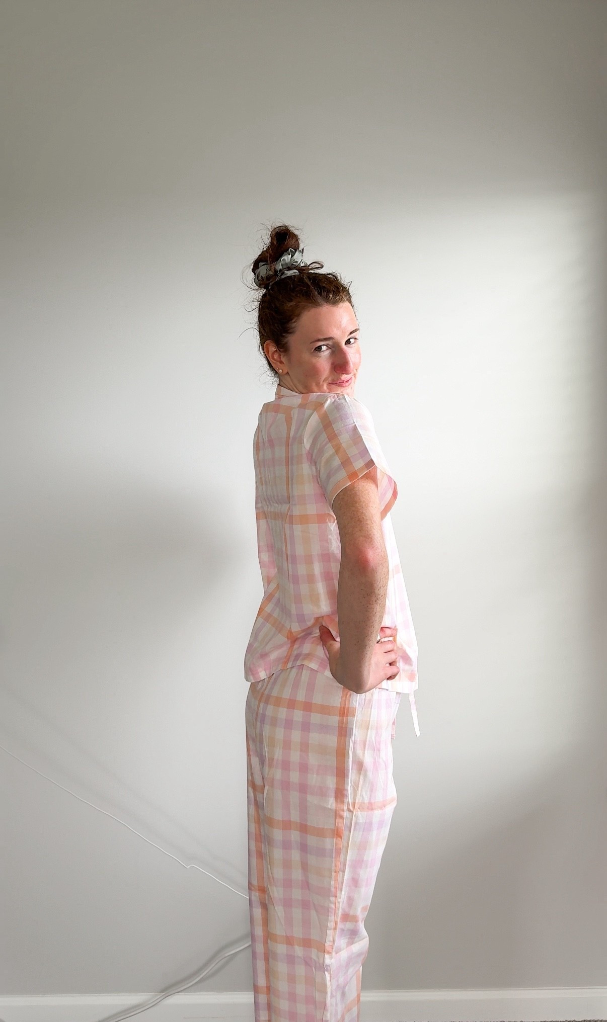 lightweight spring plaid pajamas 🧡

#LTKTall #LTKmorningroutine #LTKSaleAlert