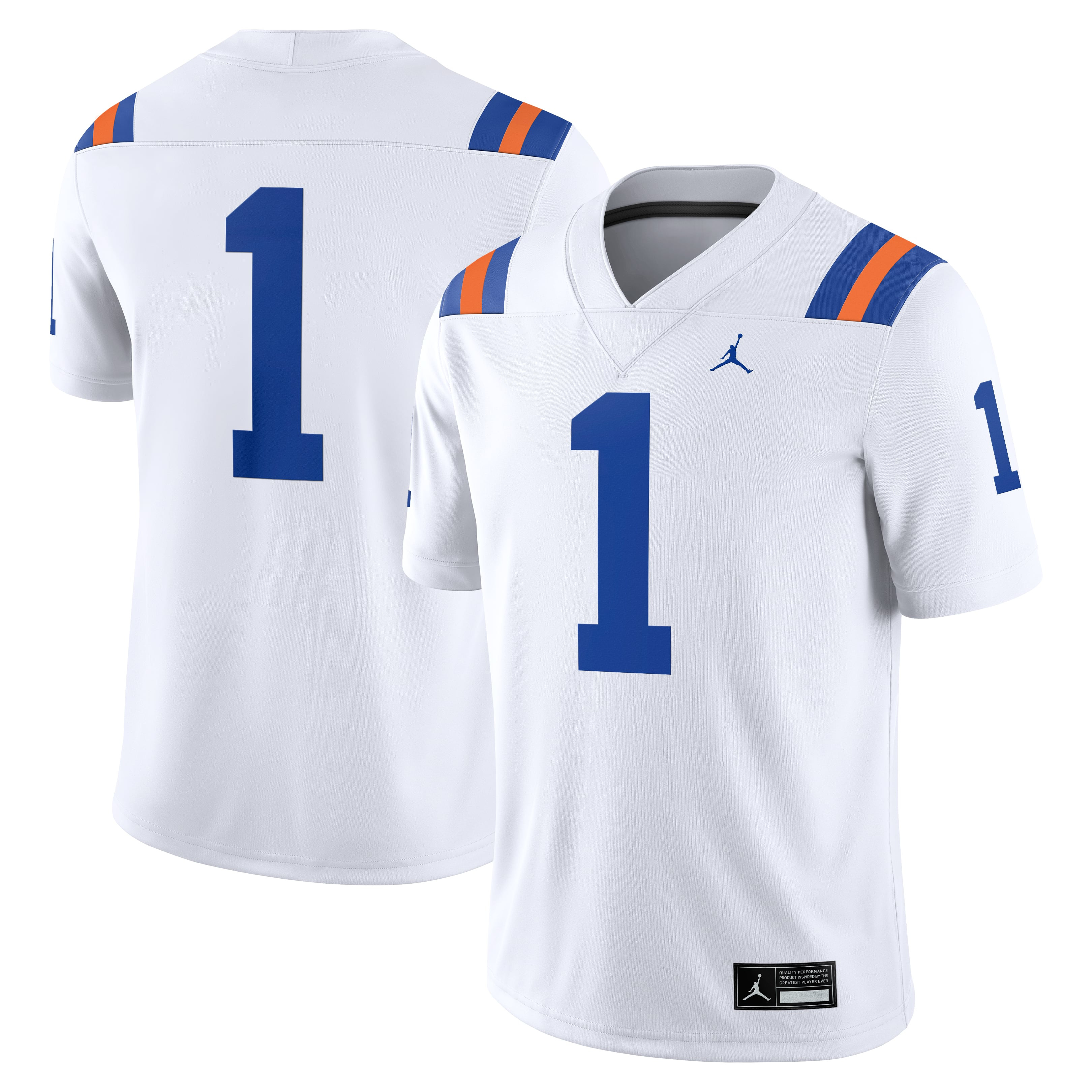 #1 Florida Gators Jordan Brand Alternate Game Football Jersey - White | Fanatics