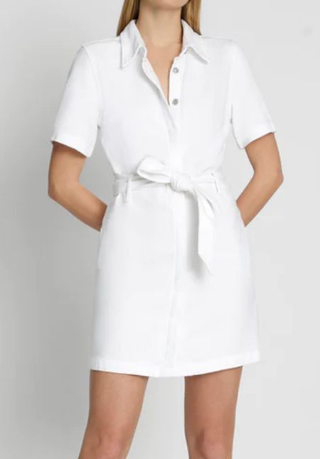 White denim dress 

#LTKFind #LTKU #LTKstyletip