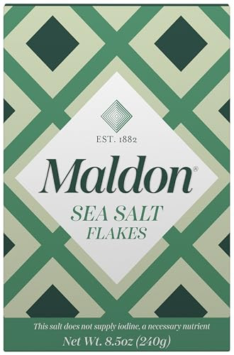 Maldon Salt, Sea Salt Flakes, 8.5 oz (240 g), Kosher, Natural, Handcrafted, Gourmet, Pyramid Crys... | Amazon (US)