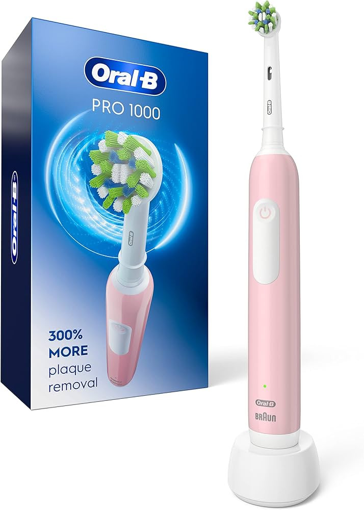 Oral-B Pro 1000 Rechargeable Electric Toothbrush, Pink | Amazon (US)