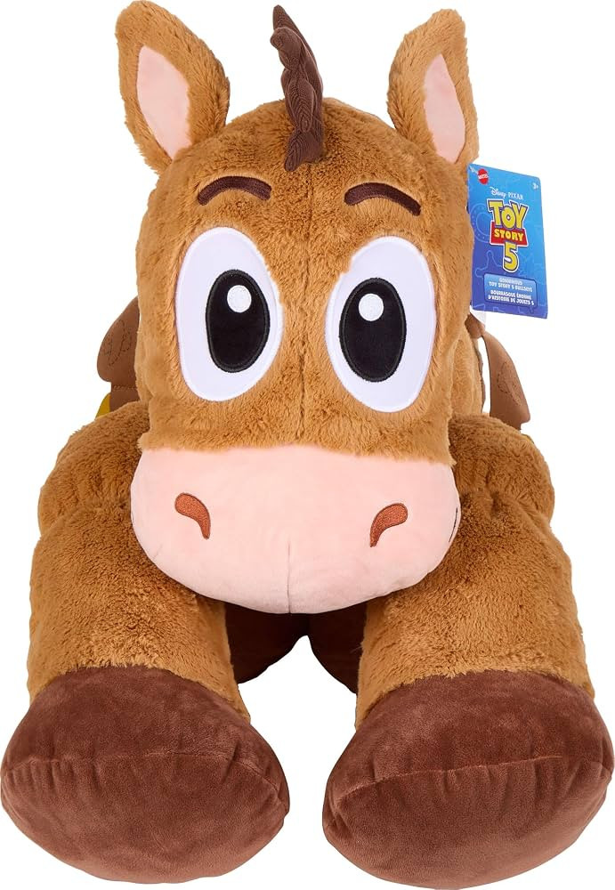 Mattel Disney and Pixar Toy Story 5 Ginormous Plush, 24-Inch Soft Toys, Extra-Large, Oversized St... | Amazon (US)