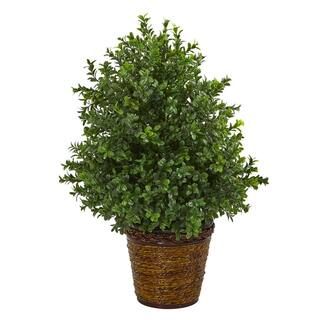 Nearly Natural 23 in. Sweet Grass Artificial Plant in Basket (Indoor/Outdoor)-8876 - The Home Dep... | The Home Depot