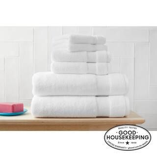 HygroCotton White 6-Piece Bath Towel Set | The Home Depot