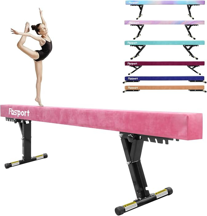 FBSPORT 8ft Adjustable Balance Beam: High and Low Floor Beam Gymnastics Equipment for Kids/Adults... | Amazon (US)