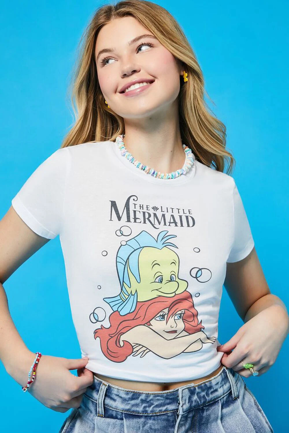 The Little Mermaid Graphic Baby Tee | Forever 21 (US)