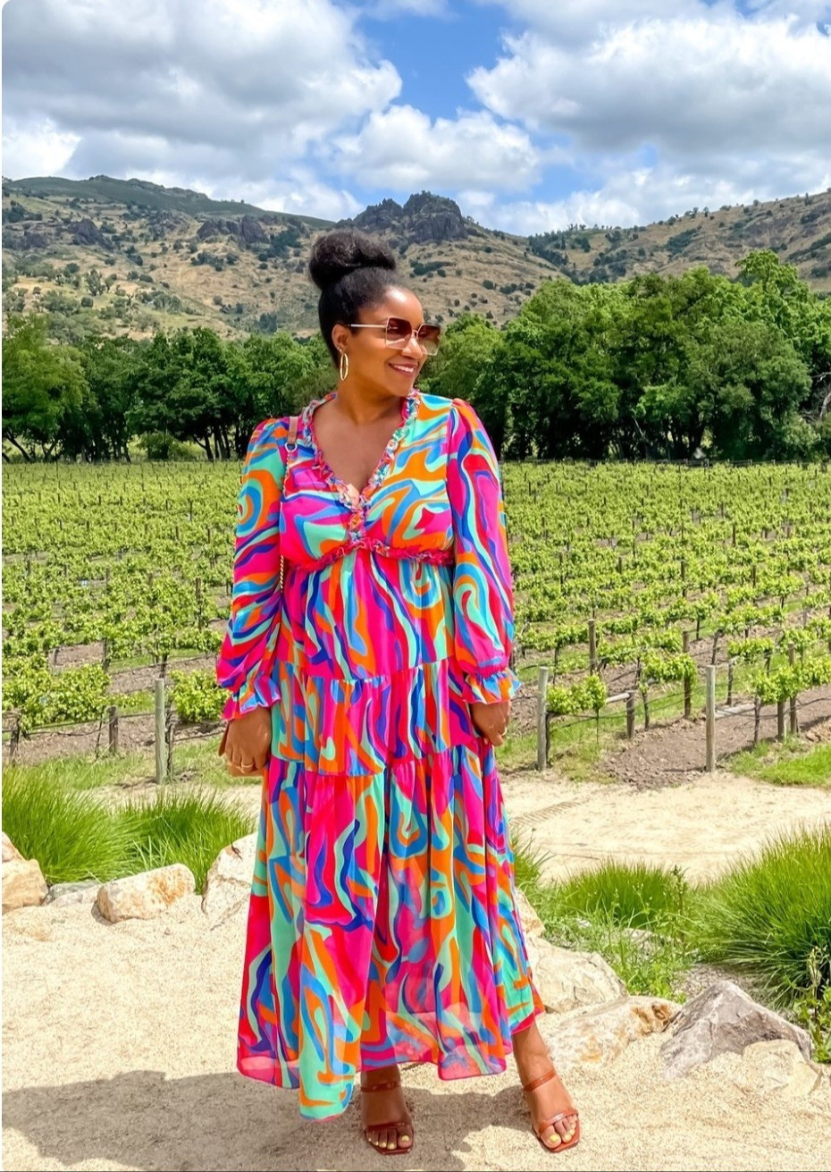 Perfect dress for a day in Napa (or for church, brunch,wedding, date night...whatever!). TTS and comes in a ton ofother prints/colors. I'm wearing a L. #FoundltOnAmazon

#LTKootd #LTKMidsize #LTKSeasonal