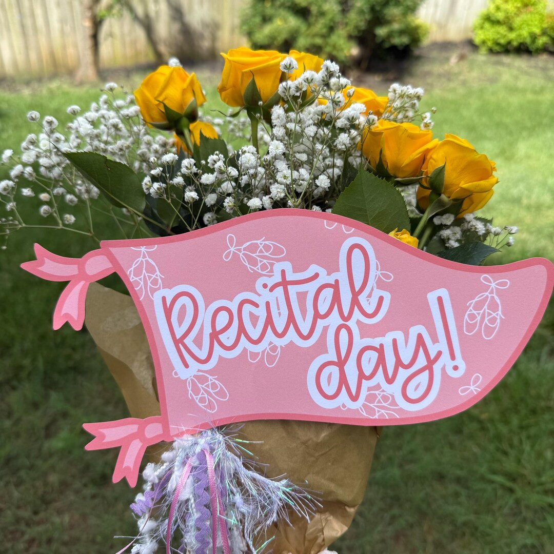 Dance Recital Day Pennant, First Recital Sign, Dancer Gift, Ballet Sign, Recital Present, Dance P... | Etsy (US)