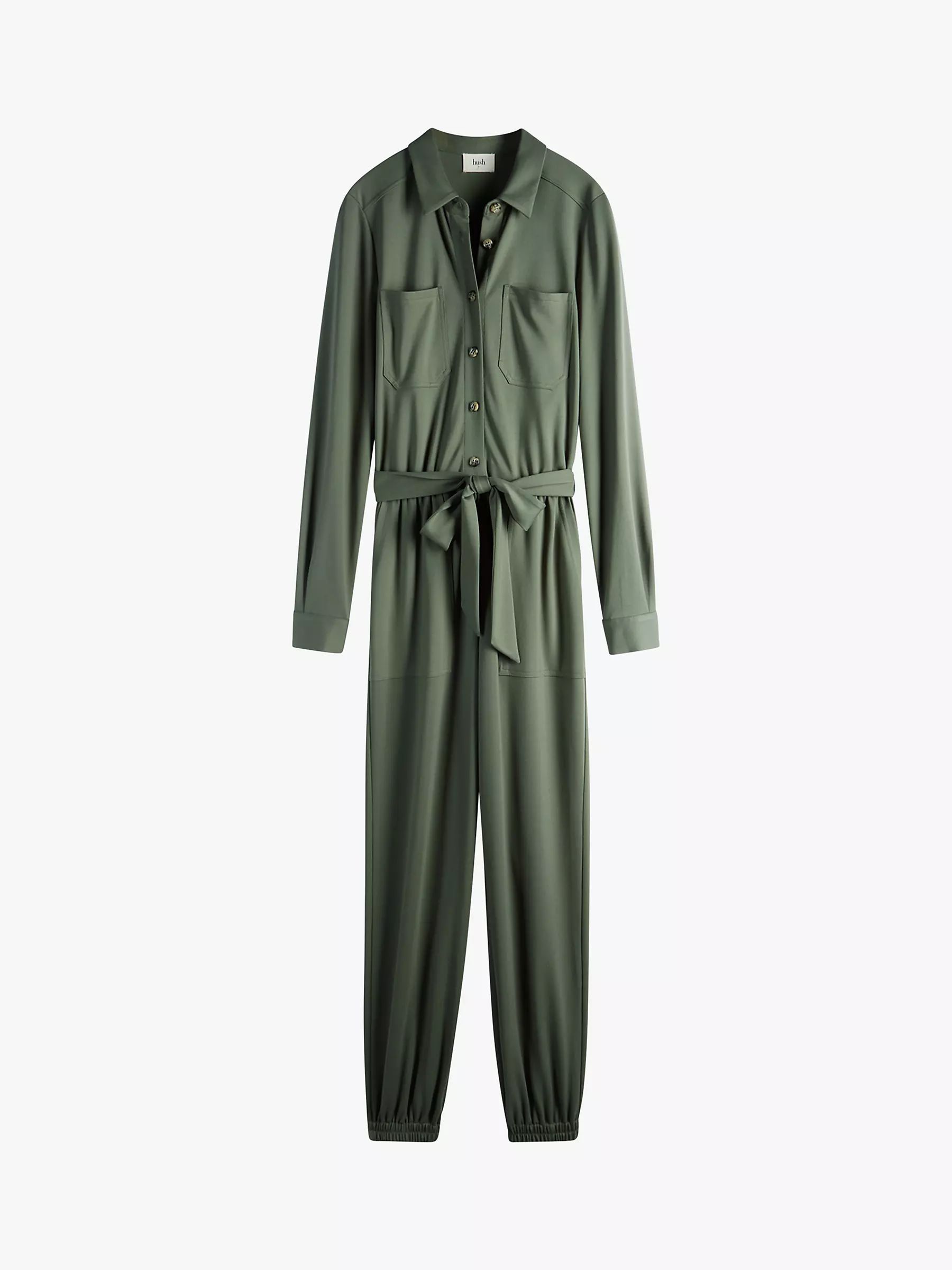 hush Nina Jumpsuit, Khaki | John Lewis (UK)