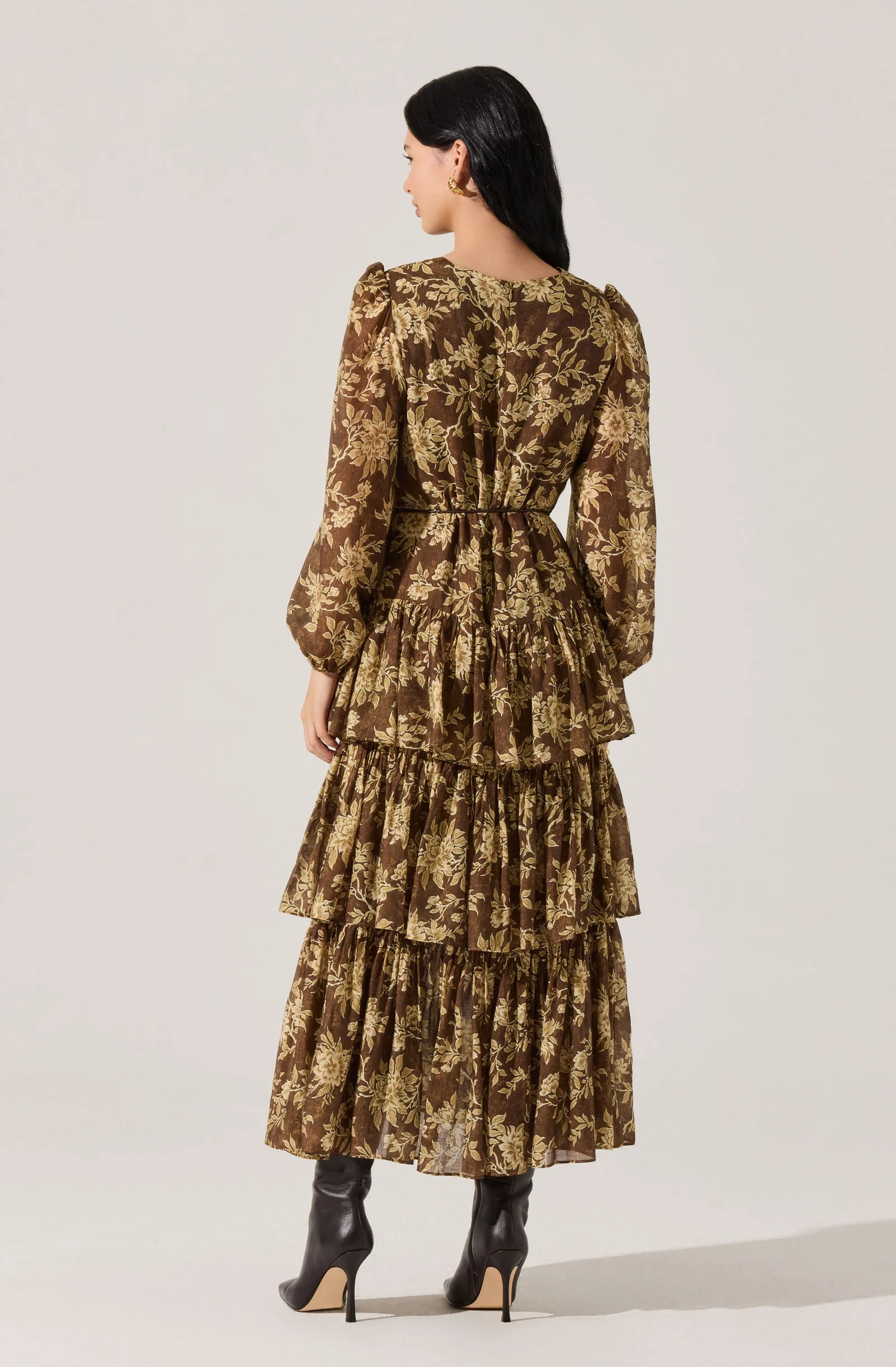 Franchesca Tiered Ruffle Floral Maxi Dress | ASTR The Label (US)