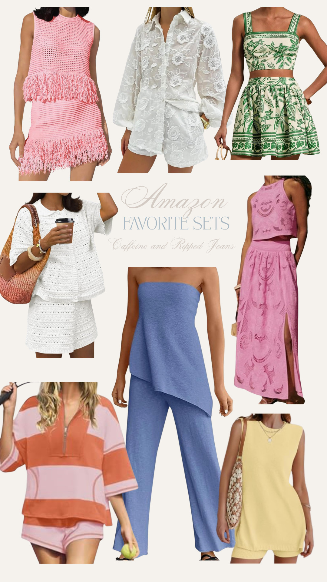 // matching sets // matching sets for vacation // vacation outfits // beach vacation outfit // matching sets from amazon //  

 #LTKdayinmylife #LTKgrwm #LTKootd