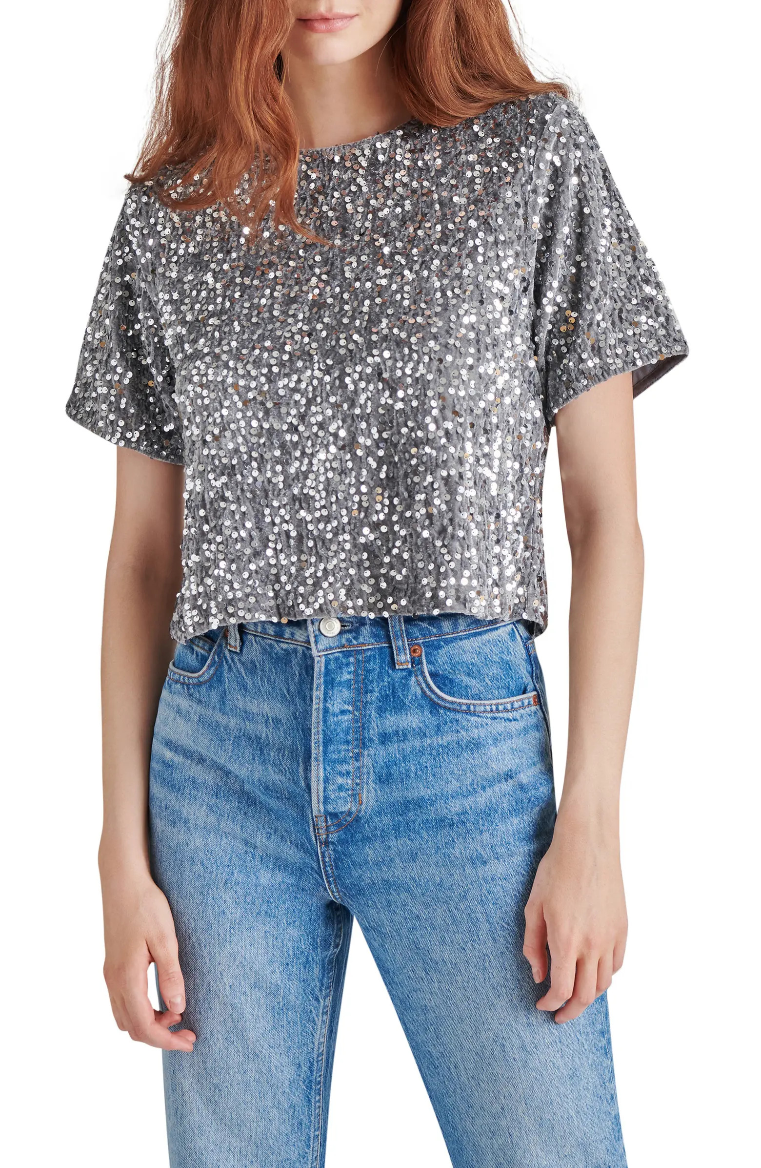Steve Madden Cressa Sequin T-Shirt | Nordstrom | Nordstrom