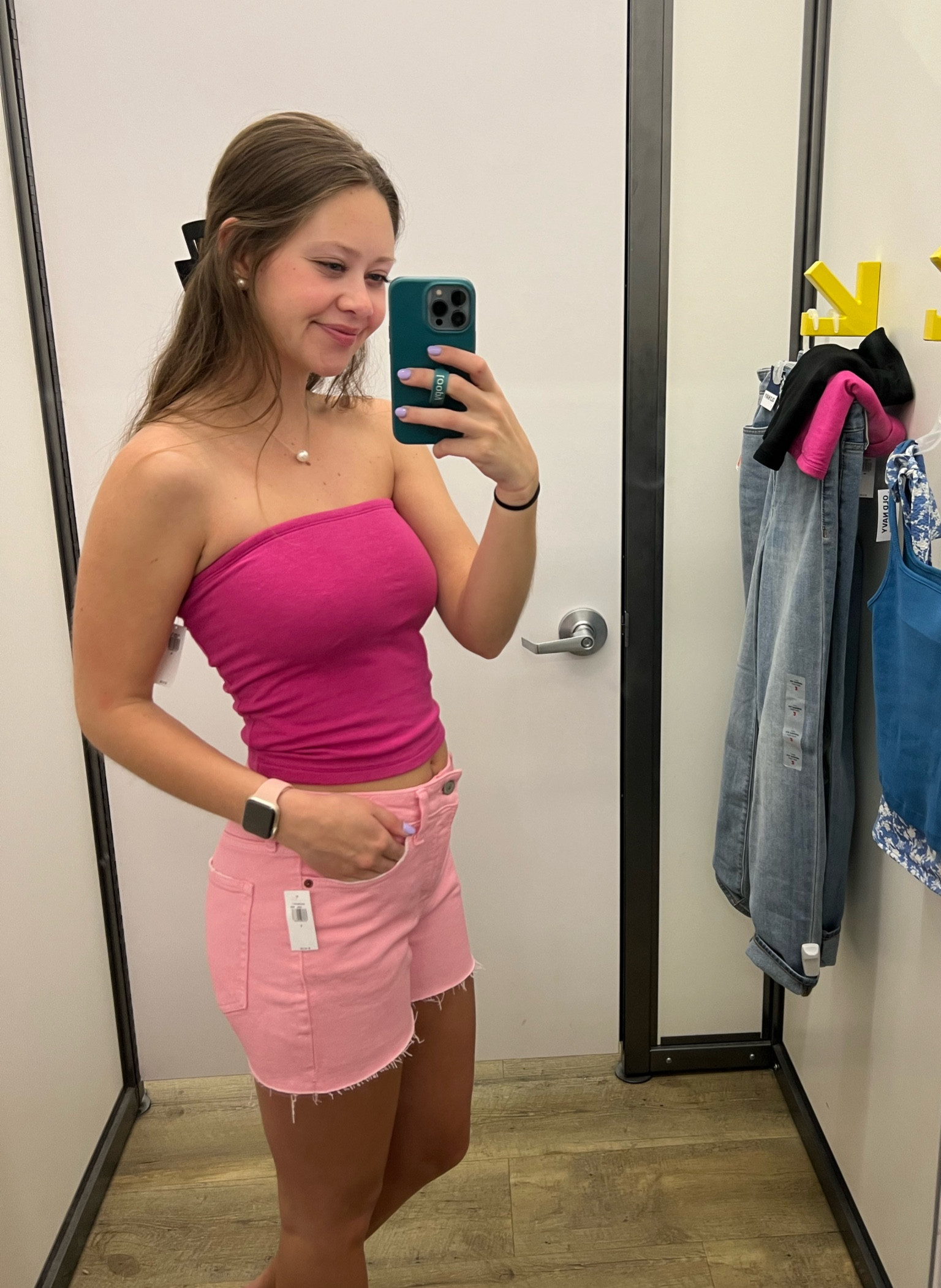 Old Navy spring & summer outfit! I’m wearing a M in the tube top and a 2 in the bottoms! 

#LTKfit #LTKSeasonal #LTKstyletip