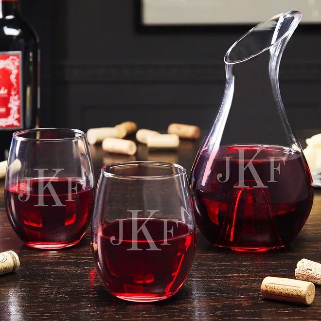 Personalized Wine Decanter Set | HomeWetBar.com