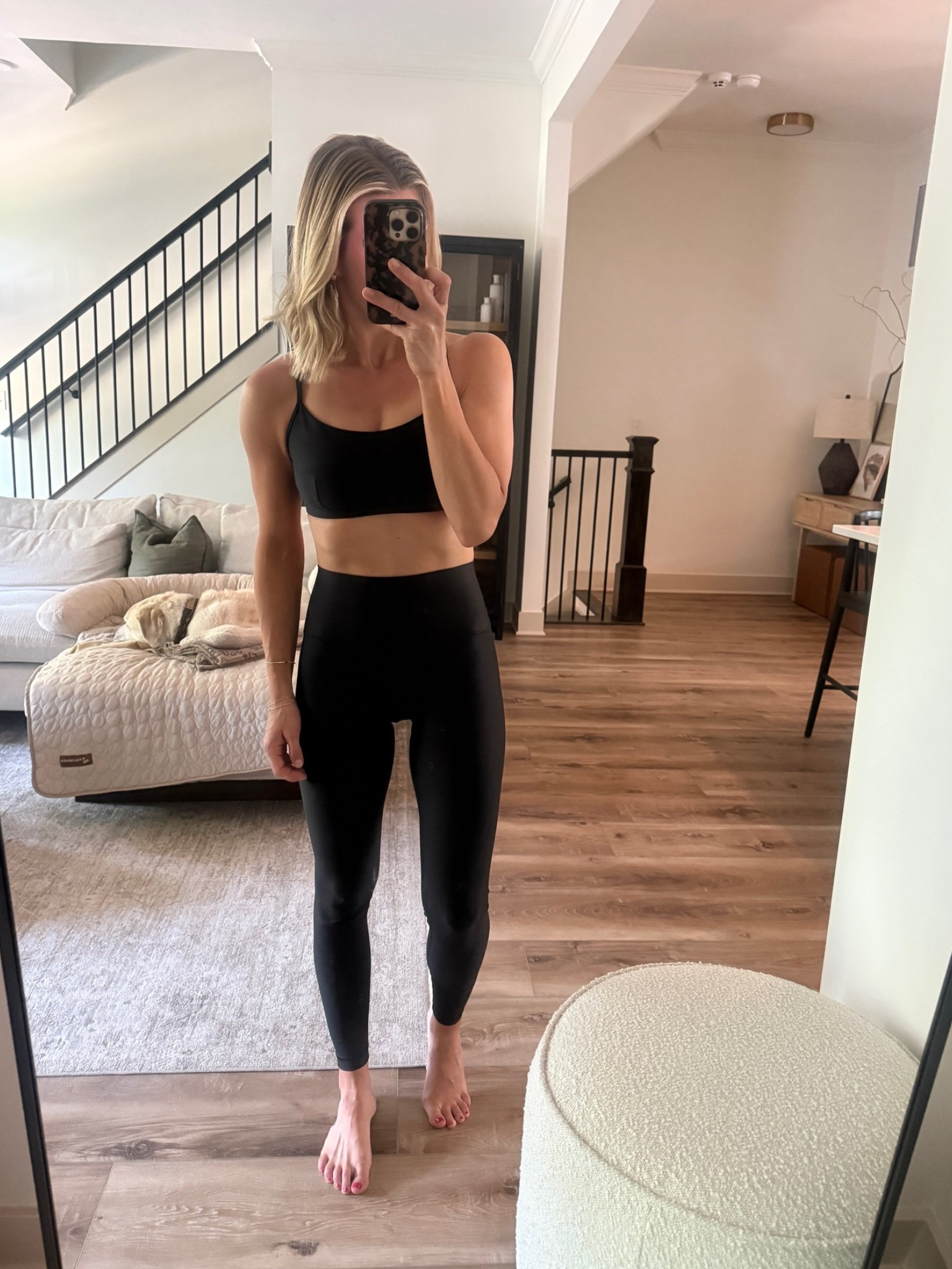 Wearing 2 leggings, small sports bra

#LTKOver40 #LTKActive #LTKfitnessgoals