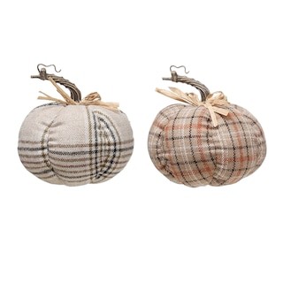 Assorted 6" Tabletop Plaid Pumpkin by Ashland® | Michaels Stores