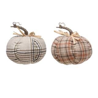 Assorted 6" Tabletop Plaid Pumpkin by Ashland® | Michaels Stores