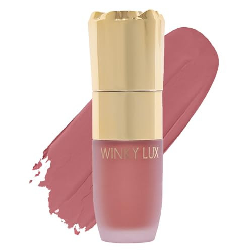 Winky Lux Cheeky Rose Liquid Blush, Gel-Cream With Buildable Color, Lightweight Velvet Finish for Long Lasting Color, Dusty Rose, Noble | Amazon (US)
