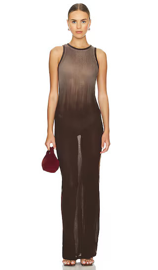 COTTON CITIZEN x REVOLVE Rio Maxi Dress in Chocolate. - size S | Revolve Clothing (Global)