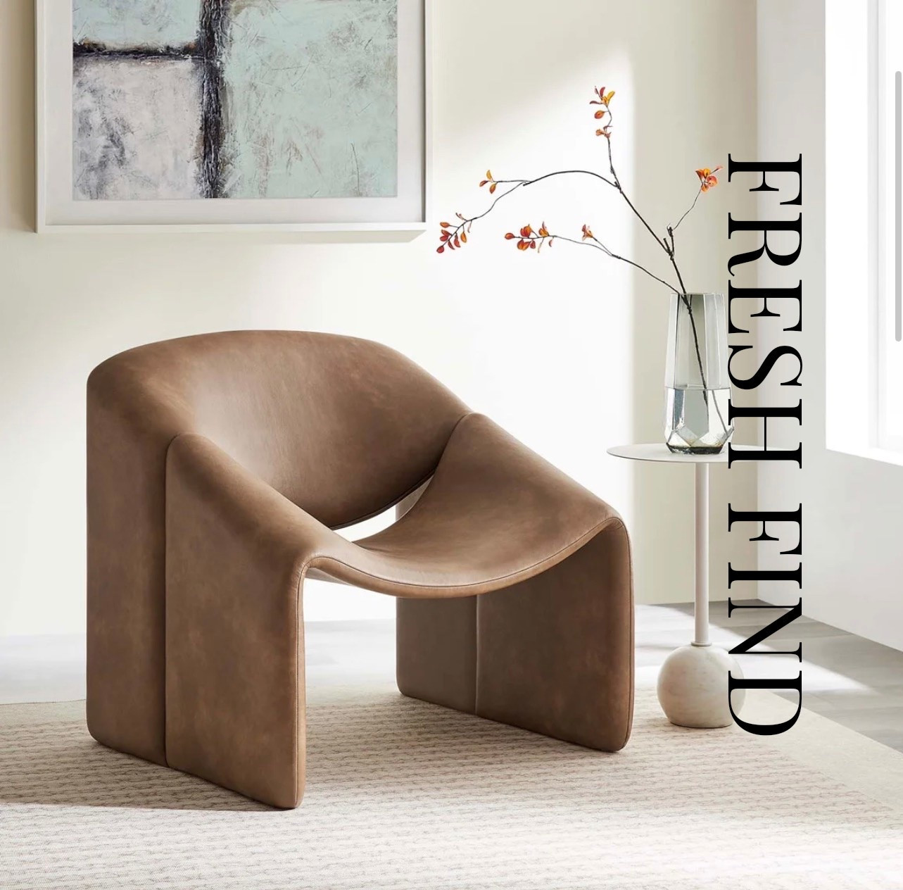 New armchair in vegan leather with modern lines  @Wayfair

#LTKSeasonal #LTKHome #LTKSaleAlert
