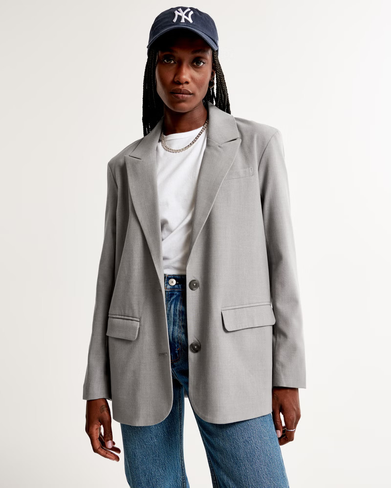 Boyfriend Suiting Blazer | Abercrombie & Fitch (US)