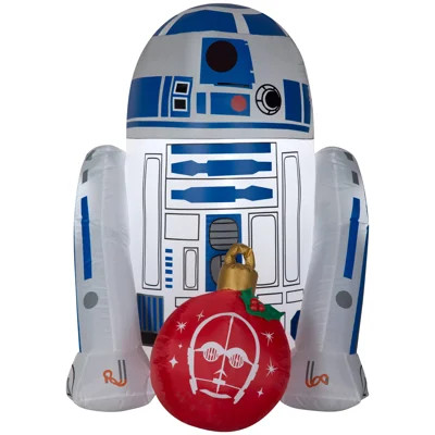 Airblown® R2 D2 with Ornament Star Wars Inflatable | Wayfair North America