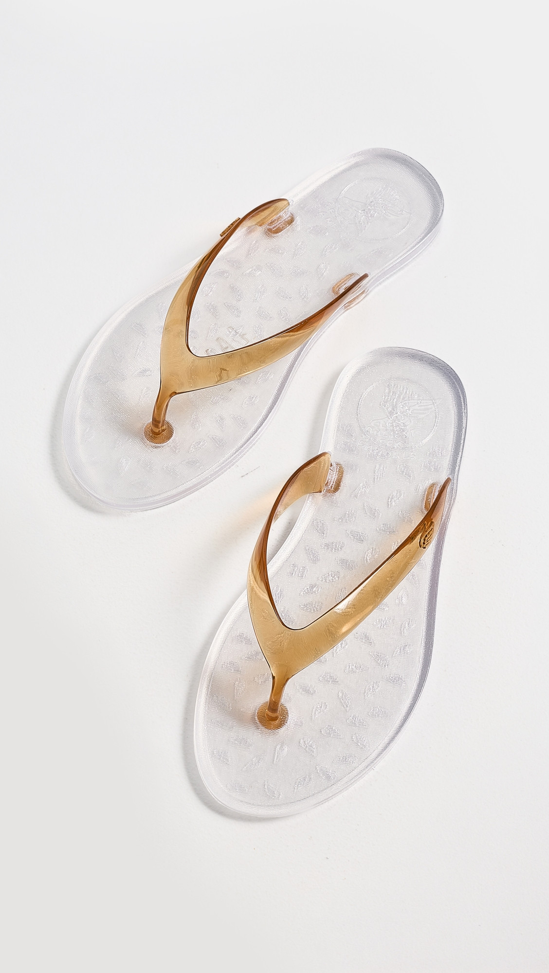 Ancient Greek Sandals Jelly Flip Flops Caramel/Clear 39 | Shopbop