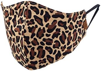 C.C Reusable Washable Face Mask, Leopard Latte | Amazon (US)