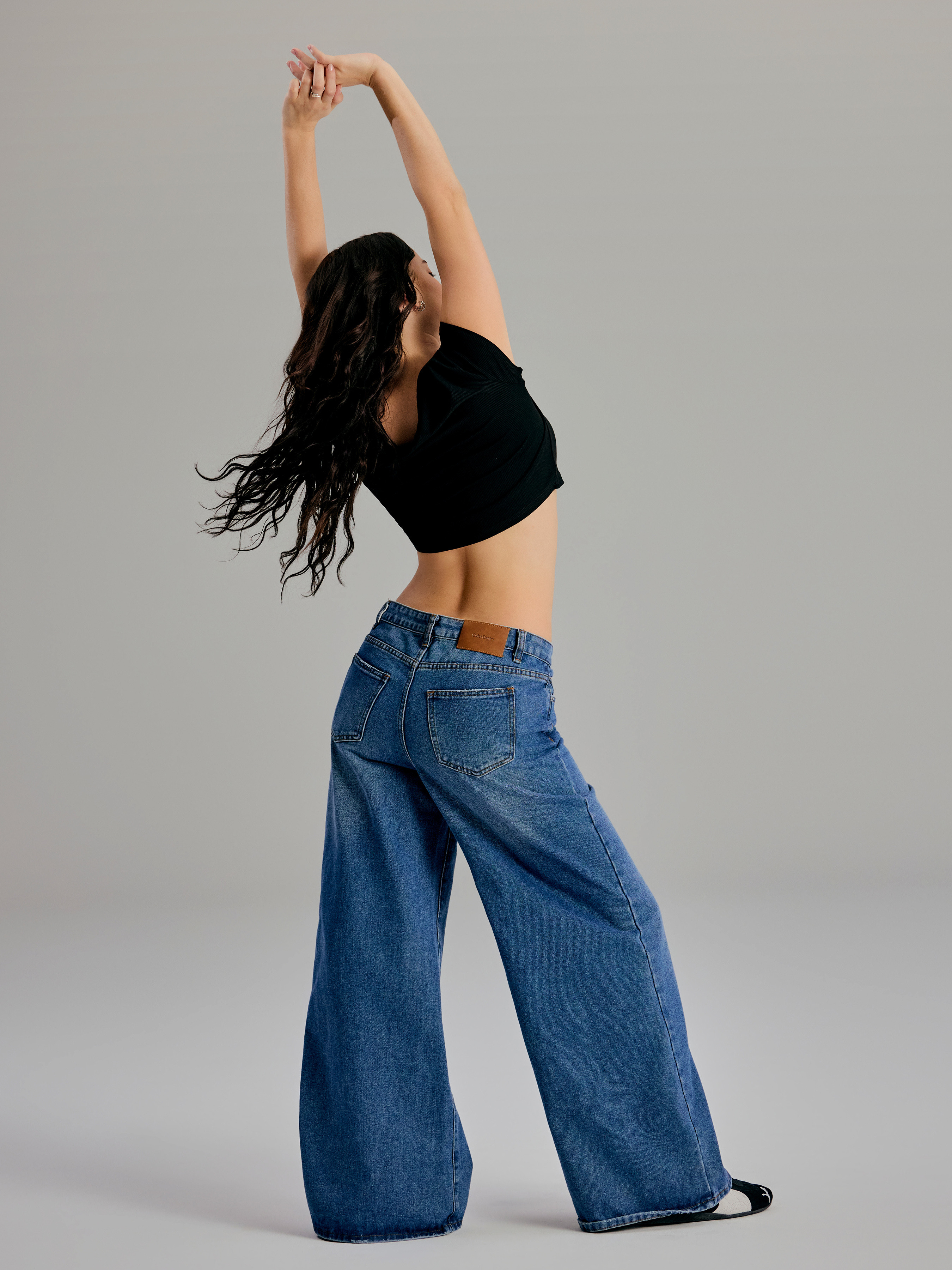 Denim Low-Rise Baggy For Daily Casual | Cider