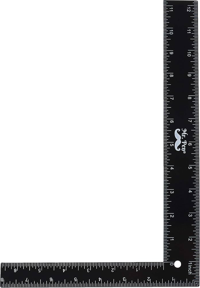 Mr. Pen- Carpenter Square, Framing Square, 8 inch x 12 inch, Carpenters Square, Right Angle Ruler... | Amazon (US)