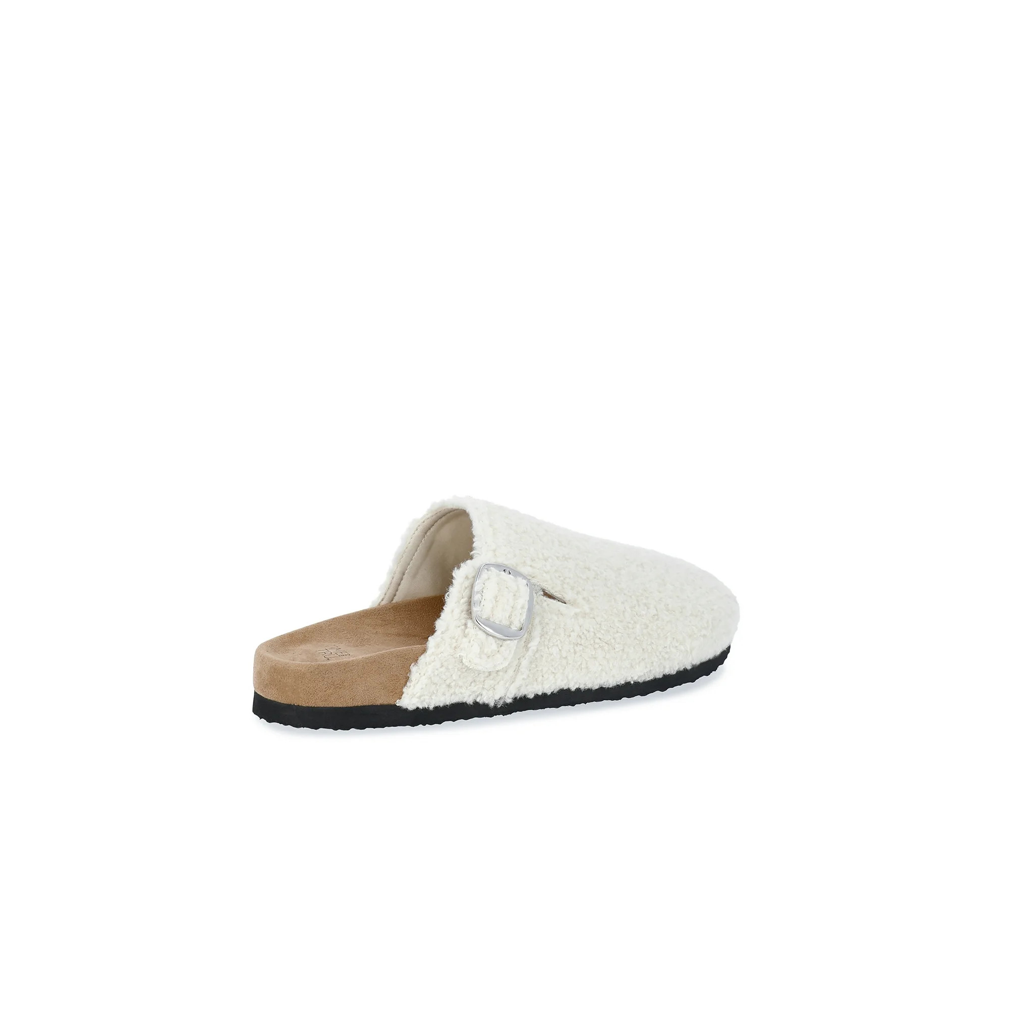 Time and Tru Women's Faux Shearling Buckle Clogs | Walmart (US)