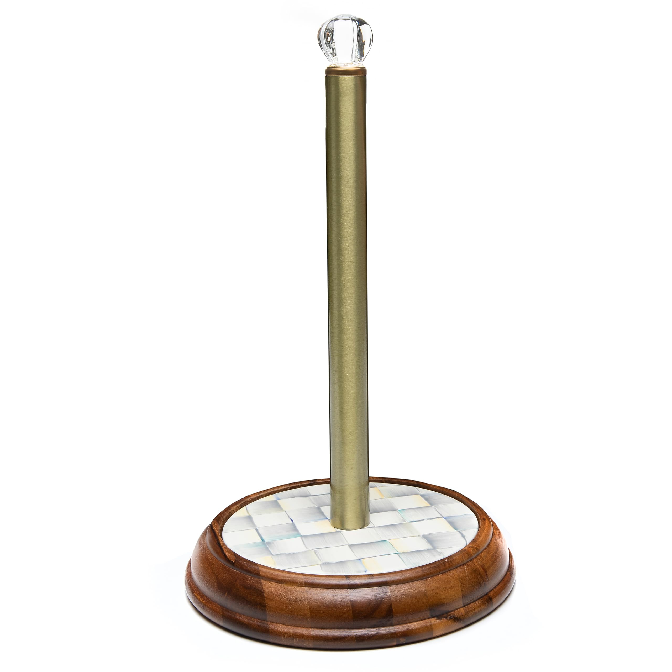 MACKENZIE-CHILDS Wood Paper Towel Holder, Decorative Paper Towel Holder for Kitchen, Grey-and-Whi... | Amazon (US)