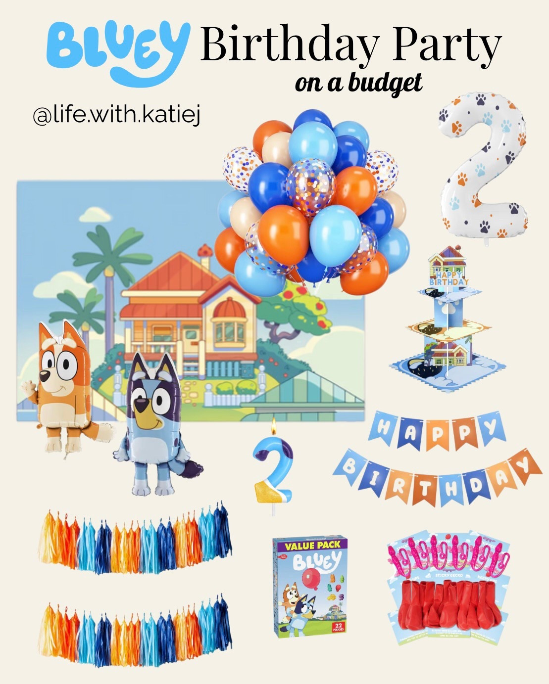 Bluey Birthday Party Inspiration on a Budget. Affordable. Amazon. Bingo. Blue dog. Wackadoo. This episode is called. Birthday party. Birthday theme. Party decor. 1st birthday. 2nd birthday. 3rd birthday. 4th birthday. 

#LTKKids #LTKFamily #LTKParties