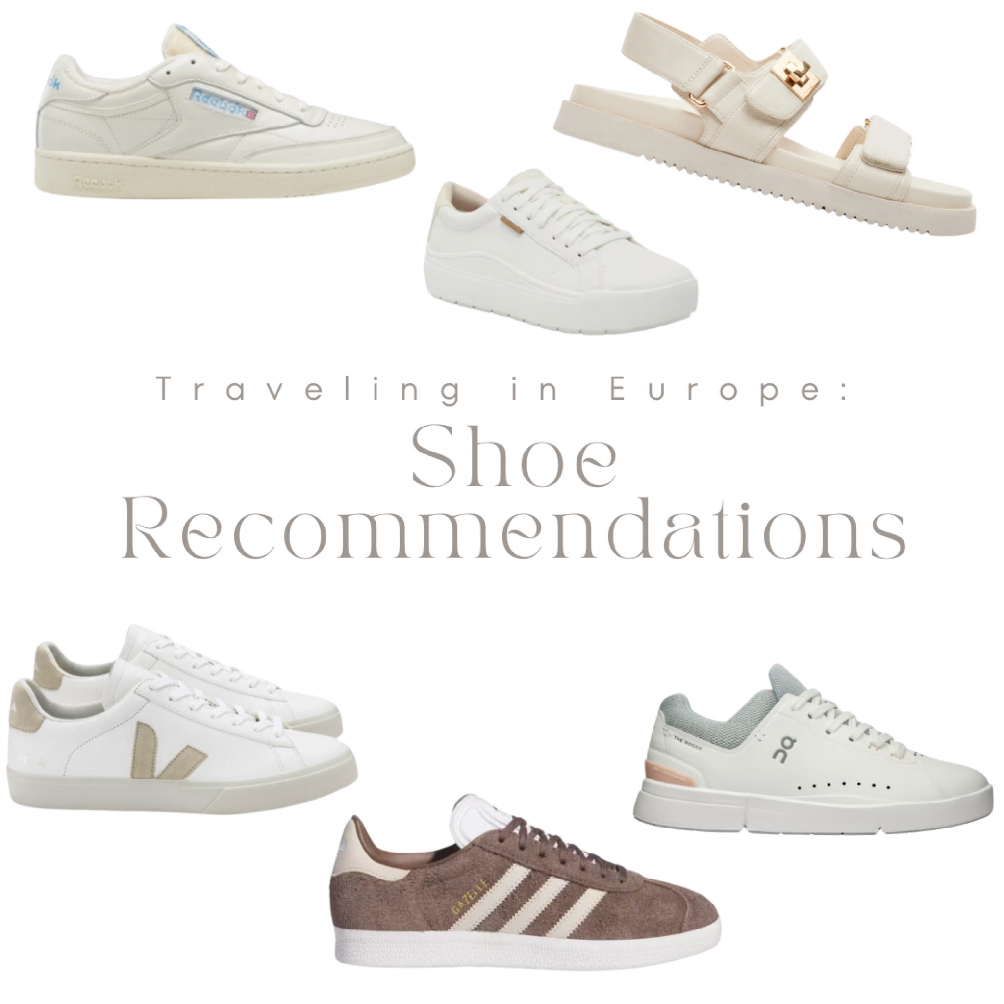 I'm heading to Europe soon, and these are all the shoes that have been recommended to me for the trip. I've heard they’re great for both style and comfort, which is perfect for all the walking and exploring I'll be doing. Can't wait to try them out!

#LTKTravel #LTKShoeCrush