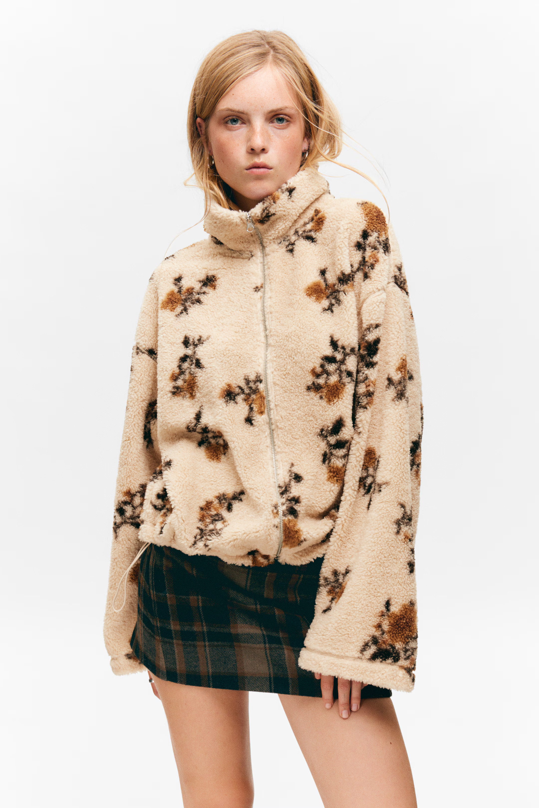 Pile-Fleecejacke mit Reißverschluss | H&M (DE, AT, CH, NL, FI)