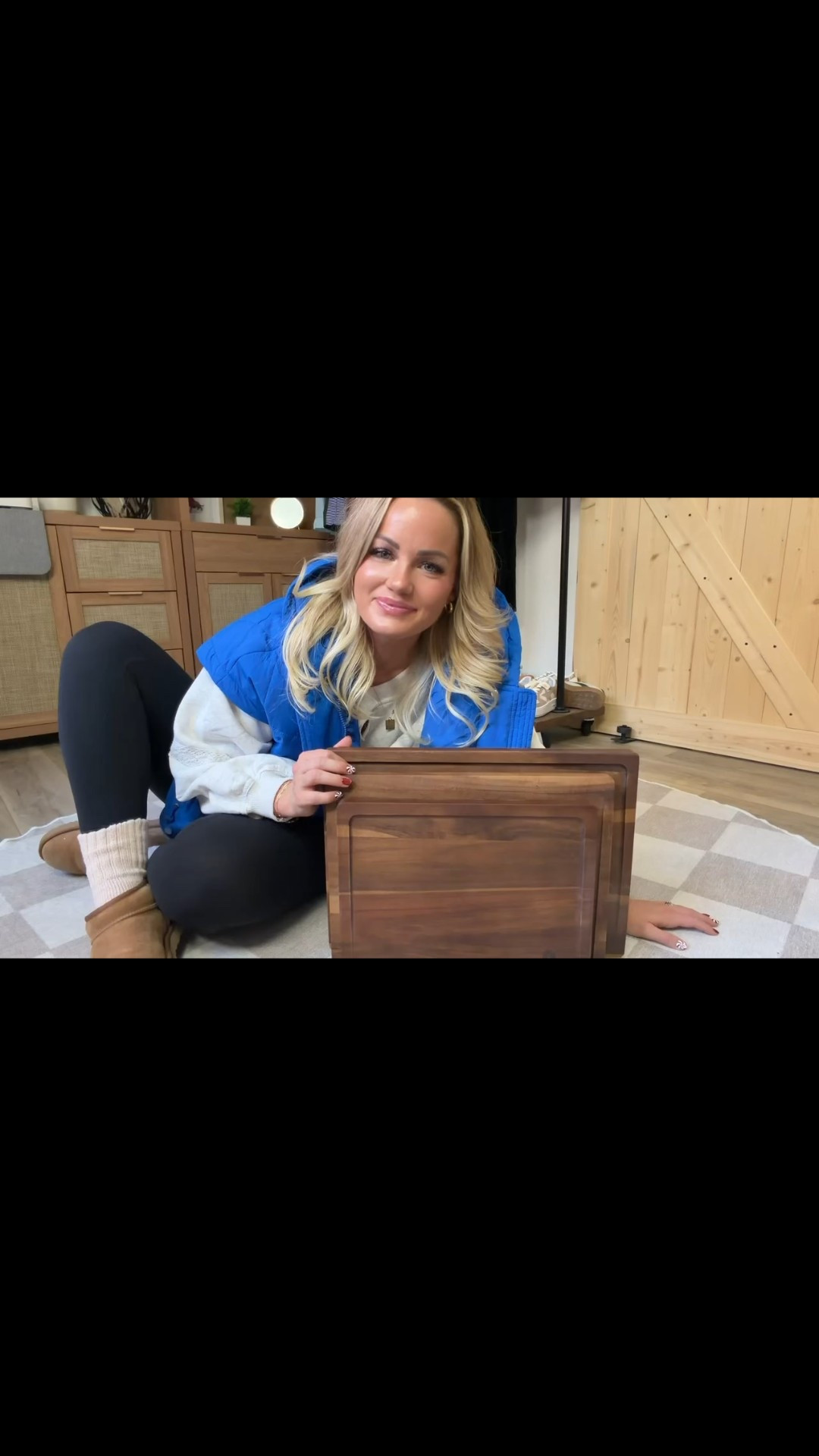 This acacia wood cutting board set is gorgeous and so functional! Love having different sizes for different tasks, and the juice grooves keep everything contained. The built-in handles make them easy to move from counter to table for serving. They double as beautiful charcuterie boards for entertaining. The holder keeps them organized and looks great on my counter!

#CuttingBoards #KitchenEssentials #LTKHome #AcaciaWood #CharcuterieBoard #KitchenOrganization 
 #LTKHoliday #LTKmomlife #LTKHome