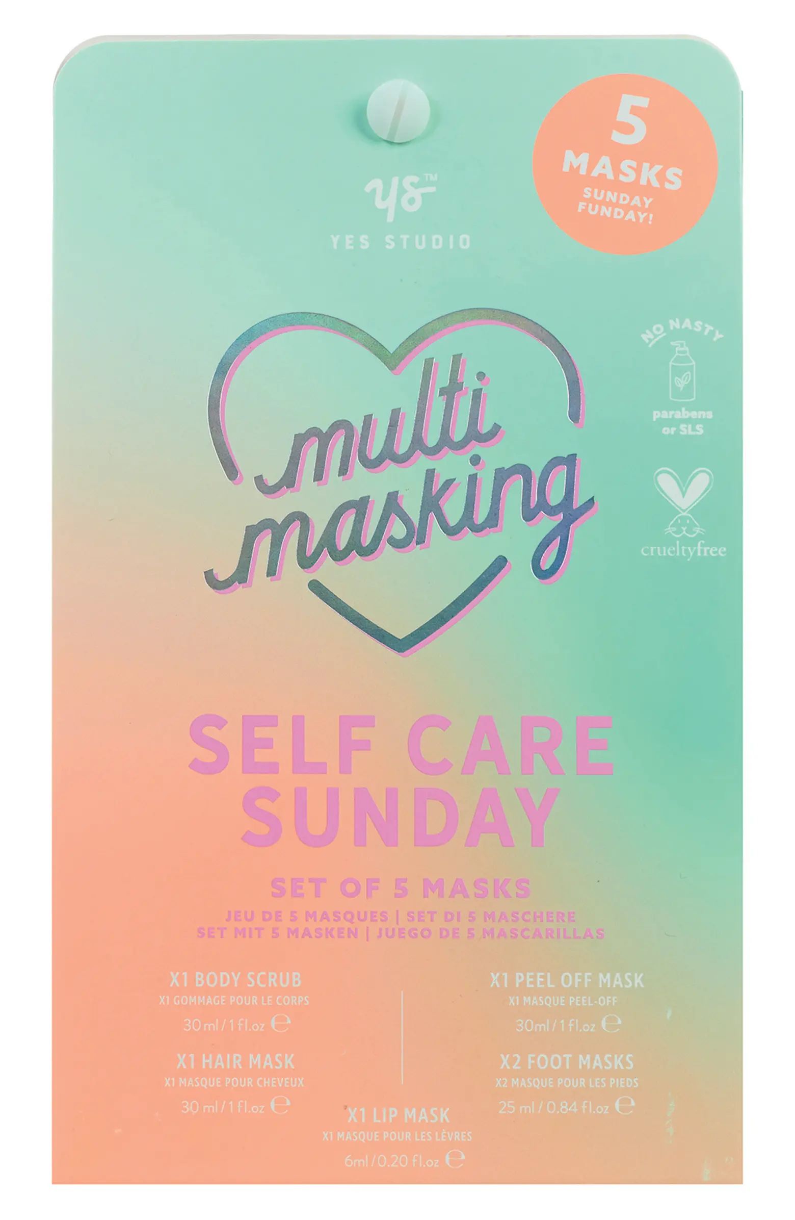 Self Care Sunday 5-Piece Mask Set | Nordstrom Rack