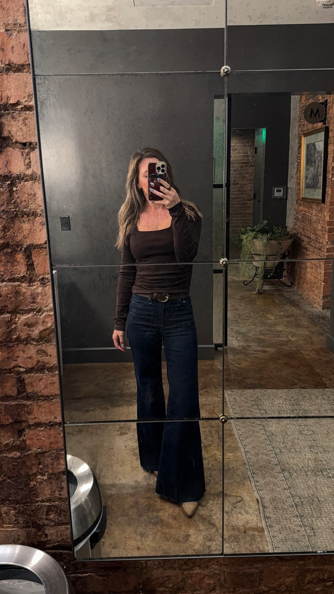 My new favorite denim! Size 23 I am 5’4 I did have to cut about an inch off the bottom! 
Xs top 

#LTKPetite #LTKU