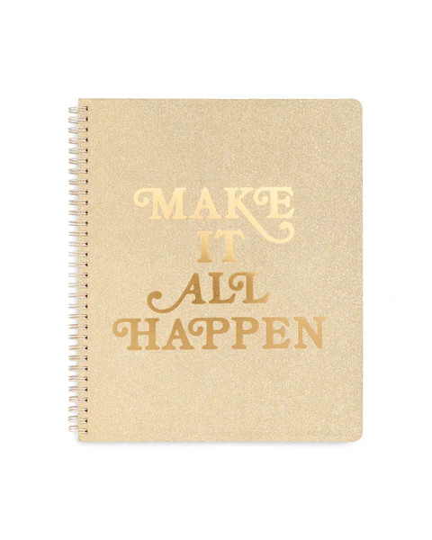 Rough Draft Large Notebook - Make it Happen | ban.do