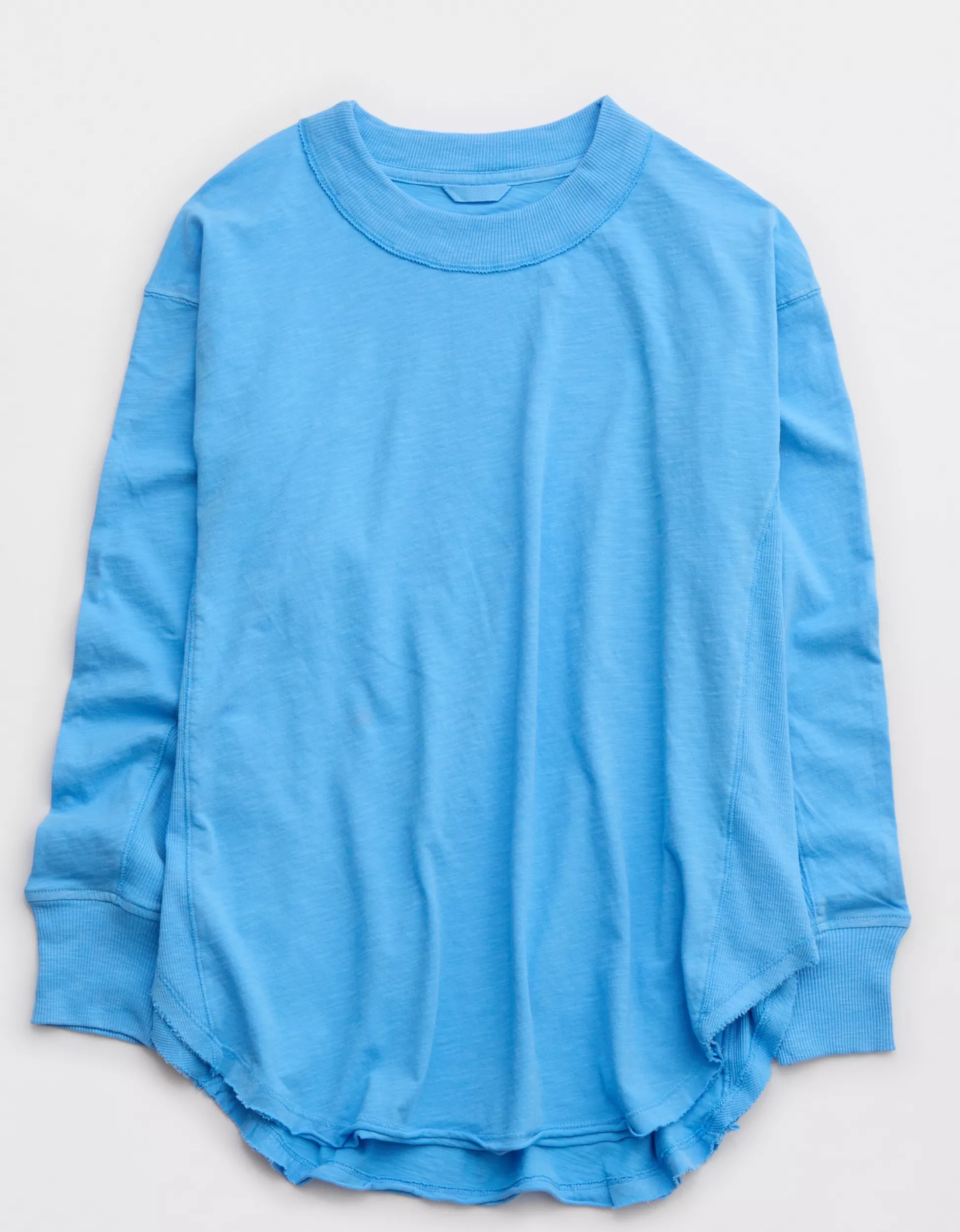 Aerie Long Sleeve Oversized Boyfriend T-Shirt | Aerie
