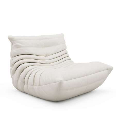 Armless Bean Bag lounge Chair Comfy for Reading Game Meditating White | Walmart (US)
